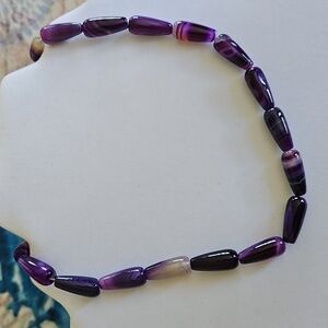 Vintage Purple Agate Beads